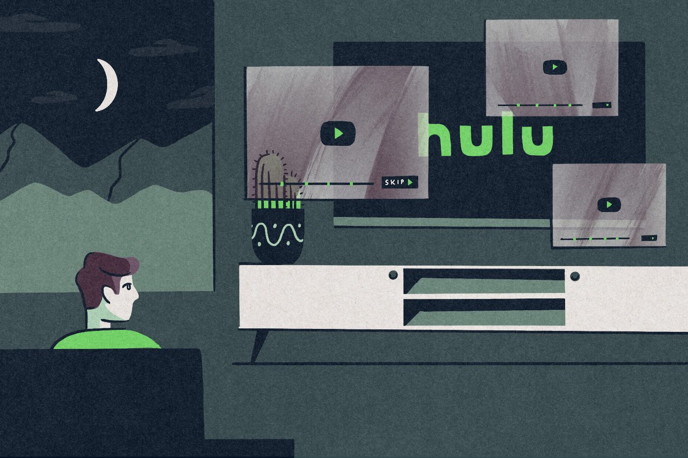 Ads Displaying while watching Hulu